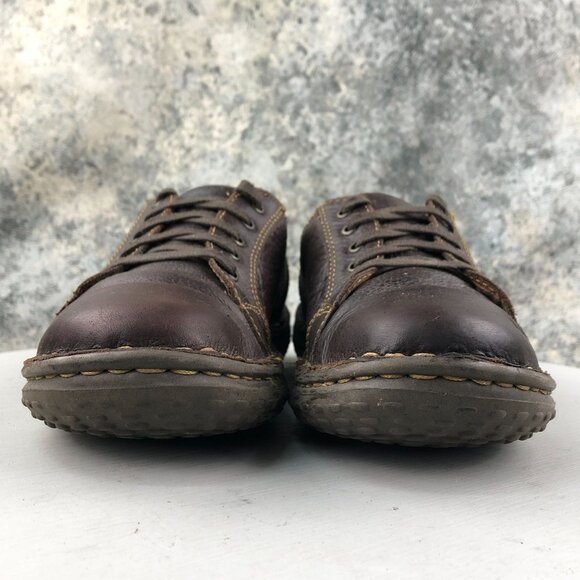 Born Women's Size 7M Brown Leather Closed Toe Lace-Up Low Top Oxford Shoes - Picture 2 of 13